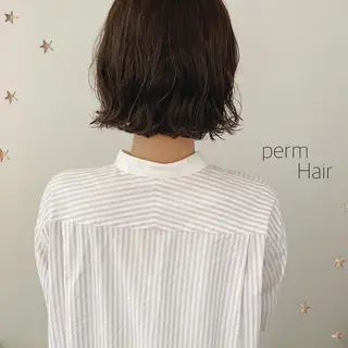 ショート パーマ 市川 千夏のヘアスタイル