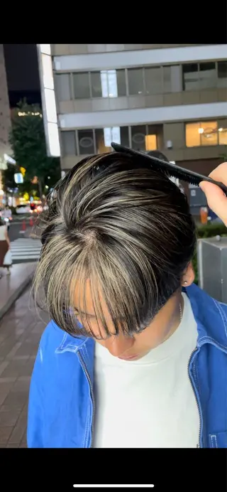 メンズ メンズ縮毛矯正 ブリーチカラー/まやのヘアスタイル