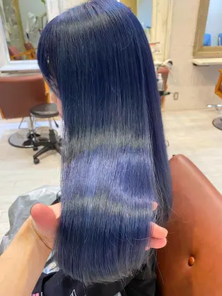 セミロング カラー ブリーチ koheiのヘアスタイル