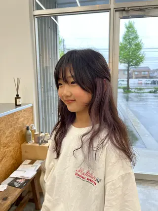 セミロング Yuito/カラー/ ブリーチ/ストレートのヘアスタイル