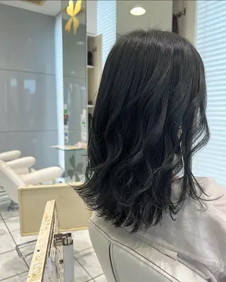 ミディアム カラー ✨長岡市韓国レイヤー /髪質改善/山下竣介のヘアスタイル