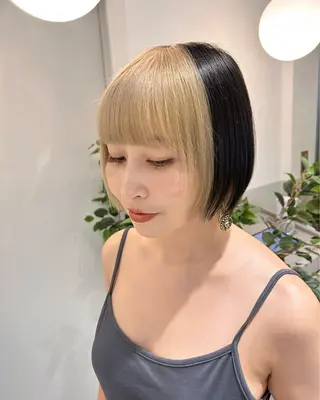 ショート カラー 薄田 珠美のヘアスタイル