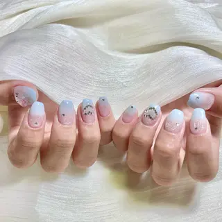 ネイル By moonネイル 🌷ワンホン/韓国風のネイルデザイン