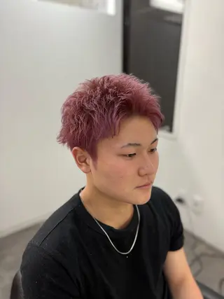 ショート カラー CHELSEA  梅田所属・OKADA/メンズ /カット/眉/縮毛のヘアスタイル