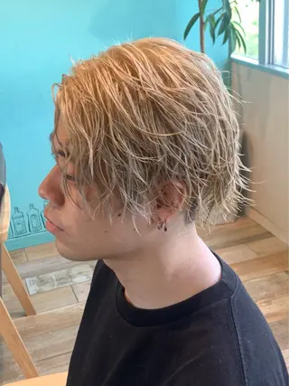 ショート カラー メンズ メンズパーマ&メンズ 縮毛矯正/平野/渋谷のヘアスタイル