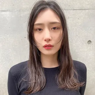 セミロング ハッシュカット/艶感 カラー/ユウキ✨のヘアスタイル