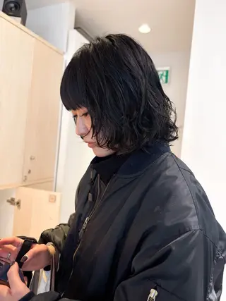 ミディアム カラー 艶髪カラー/ レイヤー/yuiのヘアスタイル