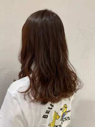 セミロング カラー ヘアアレンジ 🫧透明感カラー/ ボブ/小笠原汐海🪽のヘアスタイル