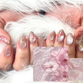 ネイル honoka池袋🎀 ガーリーネイル🤍のネイルデザイン