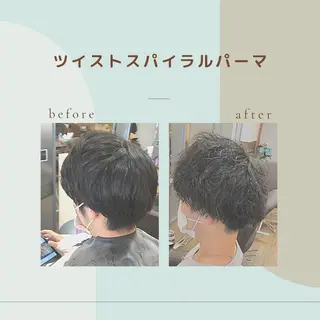 ショート メンズ MATSURI BASE.AWAJIのヘアスタイル