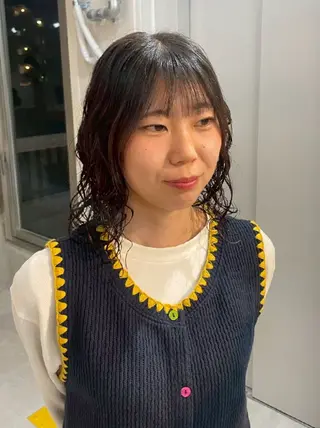 ミディアム パーマ JESTER 烏丸御池のヘアスタイル