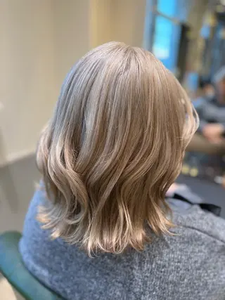 ミディアム Laffin. 喜永のヘアスタイル