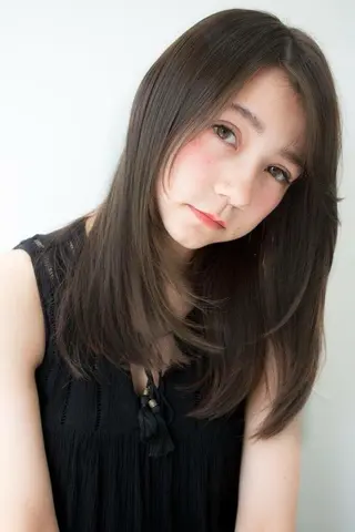 セミロング ロング カラー 内藤 達也のヘアスタイル