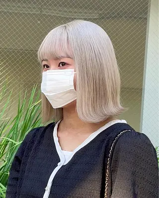 ミディアム カラー 髪質改善/ブリーチ /長山遼太郎のヘアスタイル