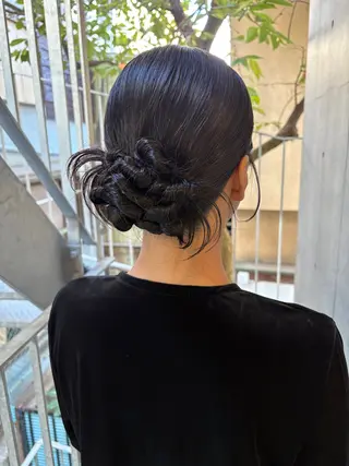 セミロング ヘアアレンジ yuuna/ ハッシュカット🎀のヘアスタイル