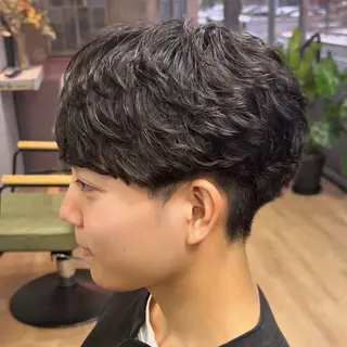 パーマ メンズ メンズパーマ/メンズ カット/たばたよしきのヘアスタイル