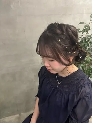 ヘアアレンジ ✨透明感艶カラー ✨💍Yuri💍のヘアスタイル