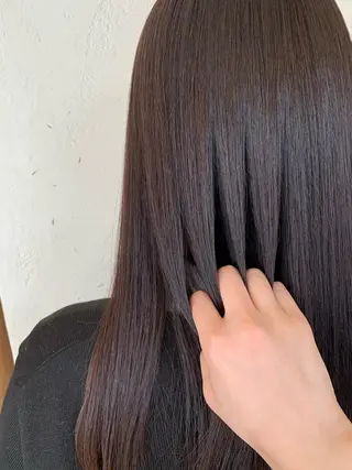 ロング 近鉄奈良 カラー　うのさくらのヘアスタイル