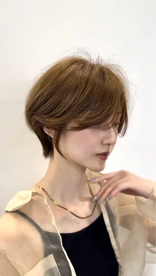 ショート カラー 表参道【髪質改善】 宮嶋勇太のヘアスタイル