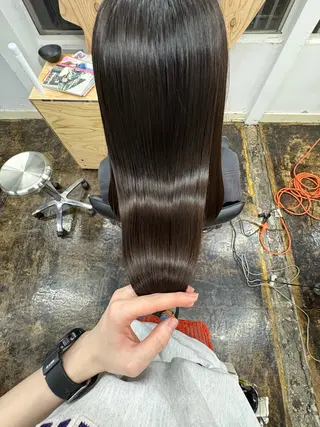 ロング パーマ cupra所属・カワクボ ソラのヘアスタイル