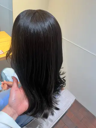 ミディアム マンツーマン 縮毛矯正/マユコのヘアスタイル