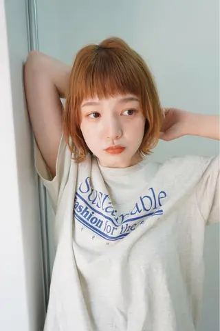 ショート カラー 谷町/Le'a /竹原しおなのヘアスタイル