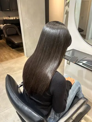 ロング パーマ SHEA /縮毛矯正 イソダハルカのヘアスタイル
