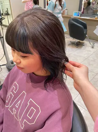 ミディアム レイヤー/ハイトーン 🫧‪Erikaのヘアスタイル