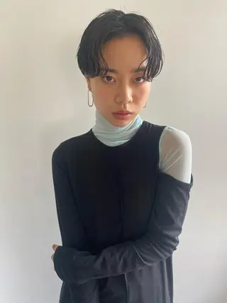 ショート riria/ボブ /透明感カラー🎀のヘアスタイル