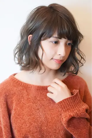 ミディアム カラー ディレクター ノナカのヘアスタイル