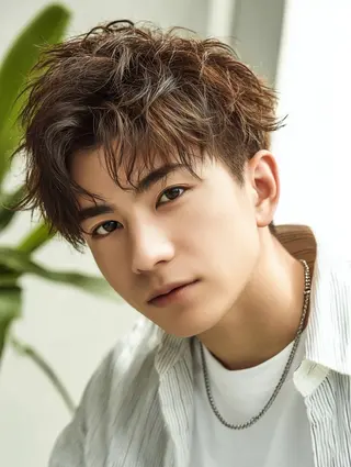 ショート カラー パーマ メンズ 青野 有雅のヘアスタイル