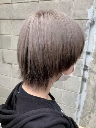ショート カラー ダブルスキルエクステ /羽エクステ白石宇由のヘアスタイル