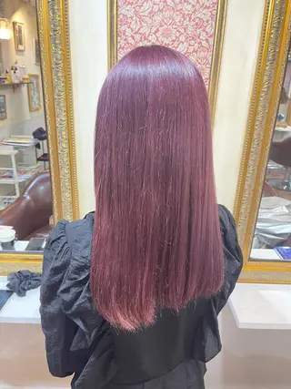 ロング カラー 岩谷/ブリーチ 🪽透明感カラーのヘアスタイル