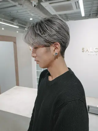 ショート カラー メンズ 鈴木/ニュアンス パーマ/メンズのヘアスタイル