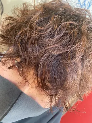 ショート パーマ 斎藤 彩香のヘアスタイル