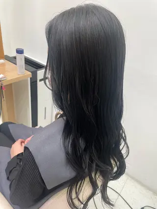 ロング カラー 福田千尋/インナー カラー/縮毛矯正のヘアスタイル