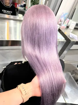 ロング ならざきつぐみ /天王寺/ハイトーンのヘアスタイル