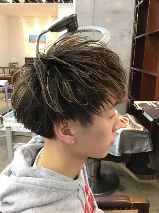 ショート カラー メンズ ☘️お悩み解決☘️ 岡部恒輝のヘアスタイル