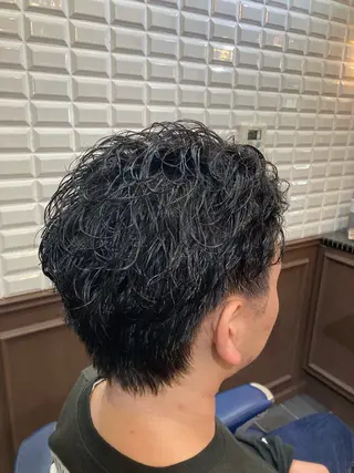 パーマ メンズ ルピナス中田店長 山口大地のヘアスタイル