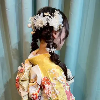 ロング みやもと まなみのヘアスタイル