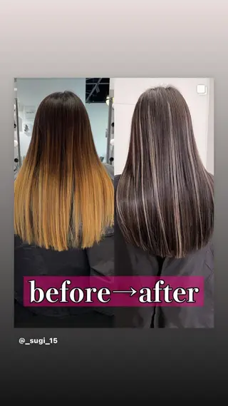 ロング 椙本健太 シールエクステのヘアスタイル