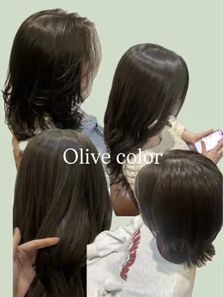 カラー yusa🌿‬レイヤ ー/赤みなしカラーのヘアスタイル