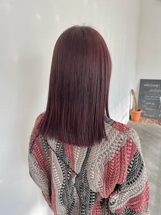 ミディアム カラー GPIP 近藤沙樹のヘアスタイル