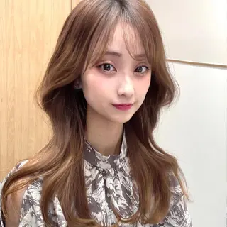セミロング カラー 顔周り特化/韓国ヘア /レイヤー/吉野幸大のヘアスタイル