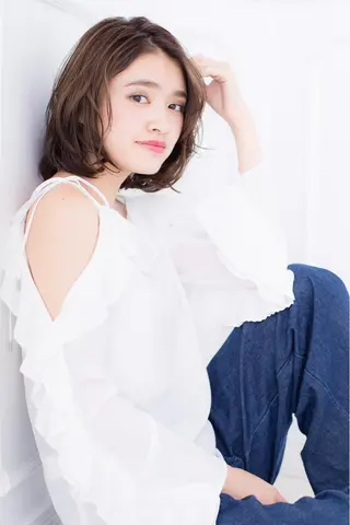 セミロング カラー パーマ 髪質改善サロン Liko🌟のヘアスタイル