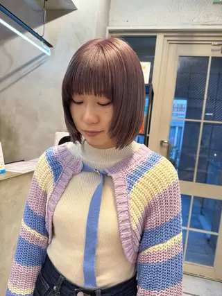 セミロング カラー Lomalia 🤍🫧/makoのヘアスタイル