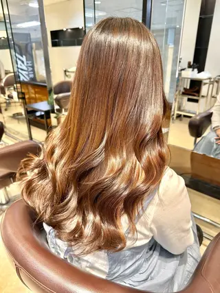 ロング 十場【髪質改善】 【ダブルカラー】のヘアスタイル
