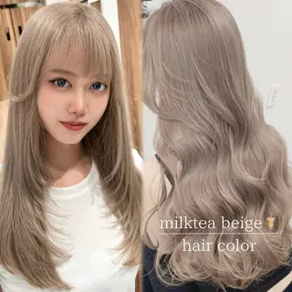 ロング カラー 💙韓国/ワンホン/ レイヤー💗Sayaのヘアスタイル