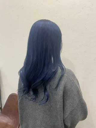 ロング ハイトーンカラー/メ ンズカット/舘山優羽のヘアスタイル