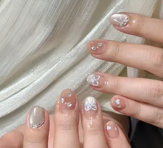 ネイル By moonネイル 🌷ワンホン/韓国風のネイルデザイン